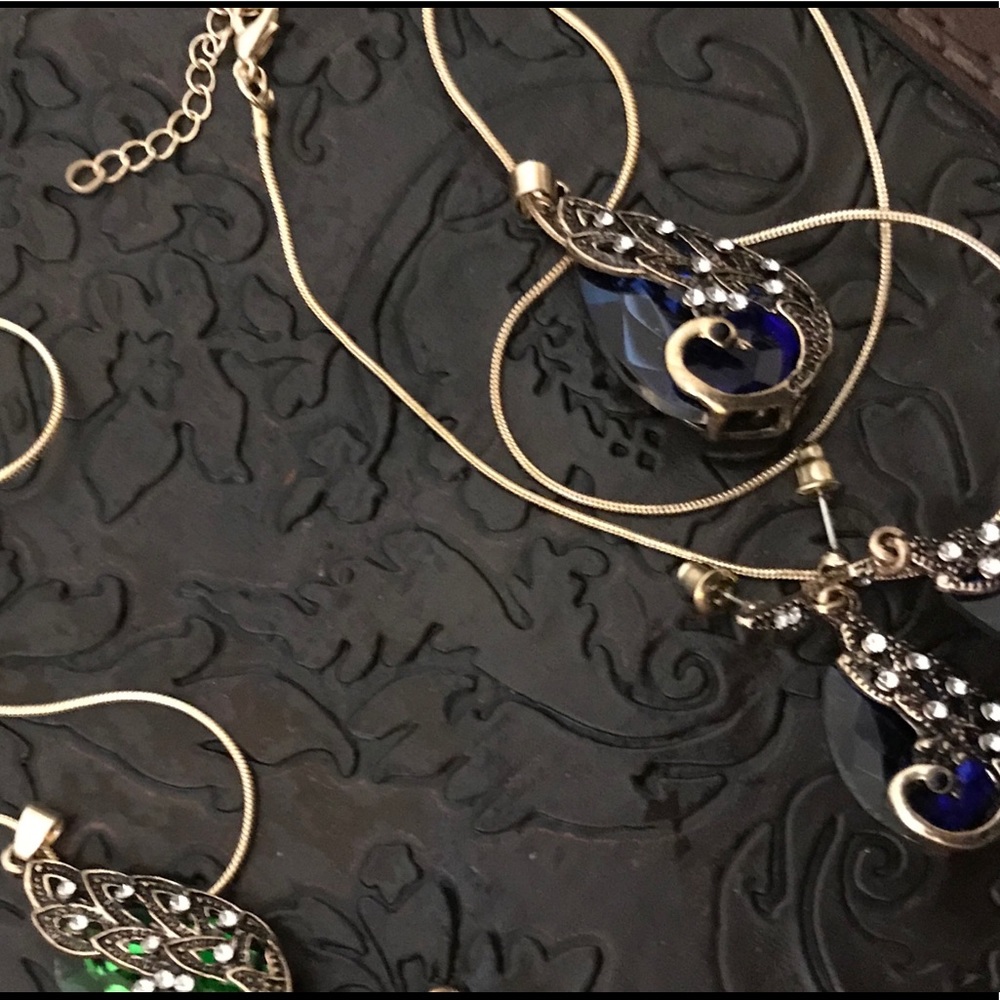 Vintage Peacock Jewelry Set